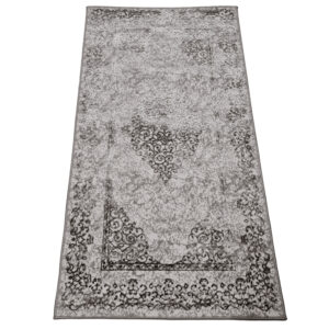 Turkish Two-Tone Dark Grey Rug - Bodrum Carpet H5130B