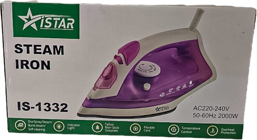 I-star Electric Iron Steamer 2000W IS-1332 - Image 3