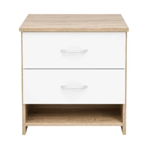 Modern 2-Drawer Wooden Nightstand – MW342